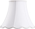 Bell Lamp Shade, Saangseon White Lampshade Replacement 6'' Top x 11.5'' Bottom x 9.5'' Slant Height x 9'' Vertical Height, Lamp Harp Included