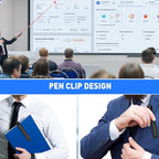 Wireless Presenter Remote Presentation Clicker for Powerpoint Presentations, RF 2.4GHz USB A and USB C Slide Clicker for Mac Laptop PC Computer with Volume Control