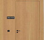 Break Room Sign - Premium Durable Acrylic Material, Super Strong Adhesive, Quick Installation, Suitable for Your Home and Business (9x3 Inches, Black)
