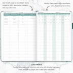 Clever Fox Inventory & Sales Log Book for Small Business – Inventory Ledger Book, Inventory Notebook, Order Tracker Book for Purchases, Sales & Reorders – Undated, Hardcover, A5, Dark Teal