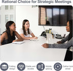 Conference Table,Folding Office Conference Room Tables On Wheels,Flip Top Mobile Folding Conference Table with White Tabletop Conference (2Pack160*60 * 75cm)