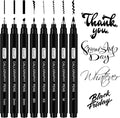 Brusarth Calligraphy Pens,8 Size Calligraphy Pens for Writing,Brush Pens Calligraphy Set for Beginners, Hand Lettering Pens
