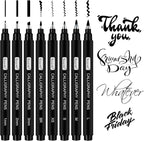 Brusarth Calligraphy Pens,8 Size Calligraphy Pens for Writing,Brush Pens Calligraphy Set for Beginners, Hand Lettering Pens