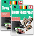 NICKANG 5x7 Glossy Photo Paper, Total of 100 Sheets Bulk, 200 gsm, Photo Paper 5x7, Photo Printer Paper, Picture Paper for Printer, Inkjet Photo paper (50 Sheets/Pack x 2 Packs)