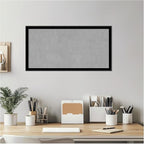 Amanti Art Black Framed Magnetic Board 13x25 Small Vision Board for use with Magnets, 100% Metal Sheet to Display Items as Office Decor or for Home Organization in mudroom, Kitchen or Kids Room