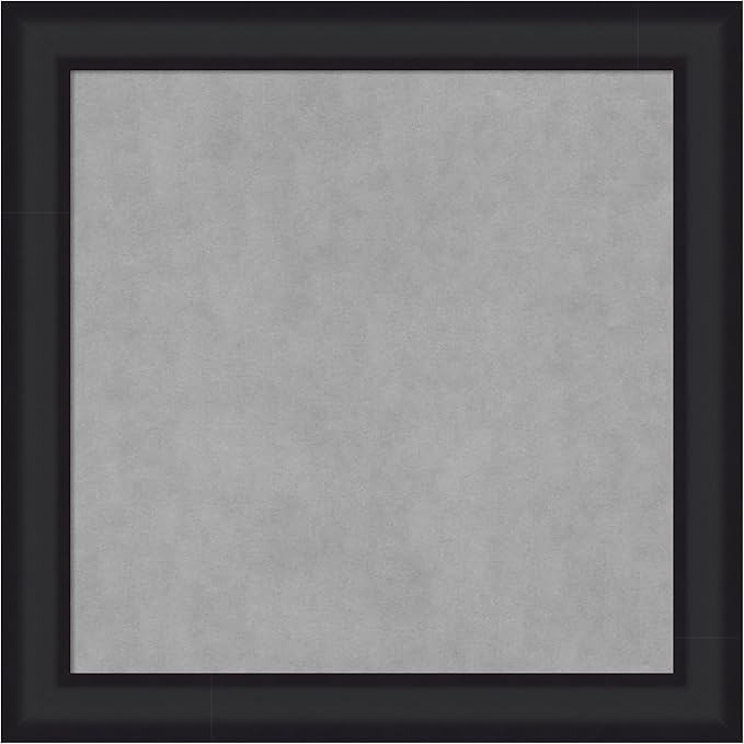 Amanti Art Black Framed Magnetic Board 29x29 Medium Vision Board for use with Magnets, 100% Metal Sheet to Display Items as Office Decor or for Home Organization in mudroom, Kitchen or Kids Room