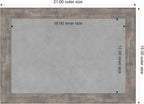 Amanti Art Silver Framed Magnetic Board 15x21 Small Vision Board for use with Magnets, 100% Metal Sheet to Display Items as Office Decor or for Home Organization in mudroom, Kitchen or Kids Room