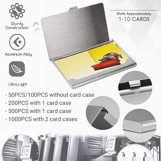 Custom Business Cards Double-Sided Personalized Stationery | Professional 300GSM Matte Paper for Small Business | 3.5x2 Inch