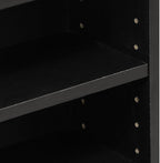 Furinno JAYA DVD Shelf, 8-Tier Tall Narrow CD Rack, Media Shelf with Adjustable Shelves, DVD Storage Cabinets for CD Blueray Game Disc, Easy Assembly, for Living Room, Home Office, Espresso