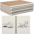 PerKoop 1 Pcs 8.5"x11" Spiral Sketch Pad A4 Large 100 Sheet Blank Notebook Sketch Pads 60lbs (100gsm) Xmas Gifts Sketching Drawing Pad Journals Art Sketchbook for Teachers Students Kids