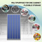 Exerock 100 Drawer Tool Storage Cabinet with ABS Drawers, Bolt and Nut Organizer Parts Box, Hardware Shelving Unit for Garage and Workshop