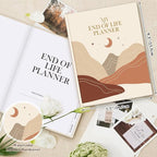 Lanpn End of Life Planner Death Organizer with Tabs, Final Wishes & Financial Estate Planning Journal, When I Die Journal for Senior, Before Death Life and Care Plan Book, Leather Hardcover