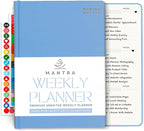 2026 Planner, Daily Journal & Gratitude Journal All-In-One with To Do List, Self Care Prompts & Habit Tracker - 5.8 x 8.3 - Blue