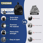 T.FORING 20-30 Gallon Trash Bags Black - 1.28 Mil Thick,30" x 35" Large Garbage Bags 100 Count，20+ Gallon Heavy Duty Trash Can Liners Unscented for Kitchen Home Office Commercial Outdoor