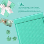 Fuxury Bubble Mailers 10.5x16" Teal Padded Envelopes 3750 Pack Bulk Strong Adhesion Full Pallet of Padded Mailers Thick Bubble Envelopes for Small Business Mailing Books Clothes Makeup Supplies