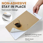 ALIUNI Drawer and Shelf Liner, Non-Slip Kitchen Cabinet Liners Non-Adhesive Thick Strong Grip Waterproof Washable Mats Protect Dresser Shelves Cupboard Bathroom Cabinets, Beige, 18 in X 30 FT