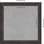 Amanti Art Black Framed Magnetic Board 19x19 Small Vision Board for use with Magnets, 100% Metal Sheet to Display Items as Office Decor or for Home Organization in mudroom, Kitchen or Kids Room