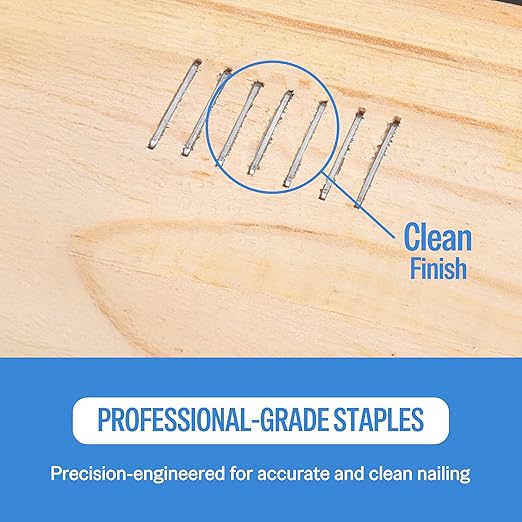 meite 21 Gauge Upholstery Staples, 1/2-Inch Crown with 1/4-Inch Length Galvanized Heavy Duty Staples for Staple Guns MT8016, MT8016S, and MT8016SLN (10 Boxes)