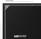 LUXPaper 9.5" x 12" Certificate Holders | Black Linen | Embossed Silver Foil Floral Border | 100lb. Cover | 250 Qty