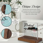 Medical Assistant Gifts, Thank You Appreciation Gifts forMA Professionals Week Graduation Birthday Christmas Clinic Patient Care Team Office Desk Decor Decorative Signs Plaque PA012