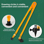 Magnetic Geometry Tool, Protractor, Triangle Rulers Easy Attachment Blackboard Measurement Kit, Teacher Board Protractor Multi-Purpose Kit Large Teaching Aids (Three-Piece Set)