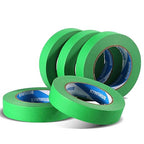 KIWIHUB Green Painters Tape,1 inch x 60 Yards x 5 Rolls - Medium Adhesive Green Masking Tape for Painting,Labeling,DIY Crafting,Decoration and School Projects (300 Yards Total)