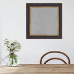 Amanti Art Black Framed Magnetic Board 21x21 Small Vision Board for use with Magnets, 100% Metal Sheet to Display Items as Office Decor or for Home Organization in mudroom, Kitchen or Kids Room
