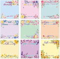 Lovarywow Bible Sticky Notes Gifts - 9 Pack Inspirational Sticky Notes 3x3 Religious Bible Verse Quotes Gifts for Christian Women Biblical Post Notepads School Office Supplies 450 Sheets