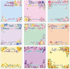 Lovarywow Bible Sticky Notes Gifts - 9 Pack Inspirational Sticky Notes 3x3 Religious Bible Verse Quotes Gifts for Christian Women Biblical Post Notepads School Office Supplies 450 Sheets