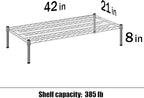Regal Altair 21" Deep x 42" Wide x 8" Height Wire Shelving Kit | 1-Tier | NSF Commercial Storage Rack Unit