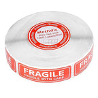 Methdic Fragile Stickers - 1"x 3" Strong Adhesive Fragile Labels 1 Roll/1000 Labels(Handle with Care,Fragile) Stickers for Shipping and Moving