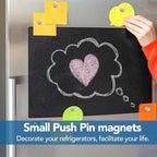 LOVIMAG Fridge Magnets 18Pcs Refrigerator Whiteboard Small Strong Magnet Classroom Kitchen Accessories Decorative Locker Set Decor Must Haves Office Calendar Refrigerador Magnetic Cute Crafts Silver