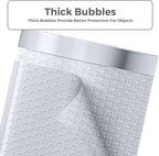 METRONIC 8.5 x 12 Bubble Mailers 40 Pack, White Bubble Mailers, Strong Adhesion Padded Envelopes, Shipping Envelopes Bubble Mailer, Bubble Envelopes for clothing, Padded Mailers Usable Size 8.5 x 11