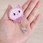 A&0x1 Funny Office Badge Reel | Retractable ID Card Badge Holder | Name Tag Medical Work Badge Clip for RN LPN CNA MA ER Night Shift Nurse Doctor | Nurse Gifts | Acrylic｜Alligator Clip