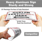 Custom Directional Arrow Sign Large, Glow in the Dark/Reflective Option, 18''x14'' Personalized Metal Address Plaque, Customize for Business Logo, Office, Home, Yard, Outdoor