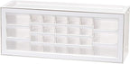 IRIS USA Plastic Drawer Storage Organizer, 26-Drawer Teacher Toolbox Bead Small Parts Organizer Cabinet for Hardware Crafts Nuts Bolts Tools Sticker Home Business Scrapbook Art Hobby Garage - White