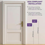 ADA CENTRAL SIGNS - 6" X4" Personalized Custom Sign- Tactile Graphics Grade 2 Braille Text | ADA Compliant Wall Mount Plastic Signs For Schools, Offices, Businesses, Apartments & Restaurants