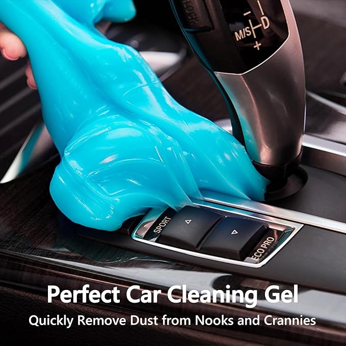 PULIDIKI Car Cleaning Gel for Car Cleaning Putty Car Putty Auto Detailing Tools Car Slime Cleaner Dust Cleaning Gel for Car Interior Cleaner Car Accessories Keyboard Cleaner Blue (4Pack)