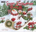 Lang Sam Snowman 2026 Wall Calendar – 12-Month Calendar with Stapled Binding, Whimsical Snowman Artwork by Susan Winget, 13.4" × 12"