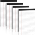 Nichela 5" x 8" Note Pads 4 Pack of Legal Pads 21lb Notepad College Ruled Legal Pad 30 Sheets Perforated Small Writing Pads Double-Side Printed Pad of Paper for School, College, Office