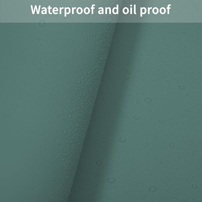 Zinkooat Leather Table Cover,1.8mm Thick,24x48 Inch Desk Cover,Large Desk Mat,Table Protector,Table Cover Protector,Office Desk Cover,Coffee Table Protector(Aqua Blue+Gray,24x48)