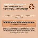 Box USA 50 Gallon 18" L x 18" W x 36" H 10-Pack Cardboard Trash Cans and Recycling Bins, Reusable or Disposable Pop Up Garbage Boxes for Parties, Outdoor Events, Heavy Duty, Recycle
