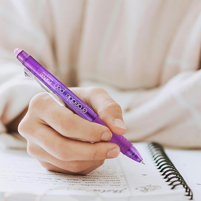 ParKoo Erasable Gel Pens, 15 Colors Retractable Erasable Pens Clicker, Fine Point 0.7mm, Make Mistakes Disappear, Assorted Color Inks for Drawing Coloring Writing Planner