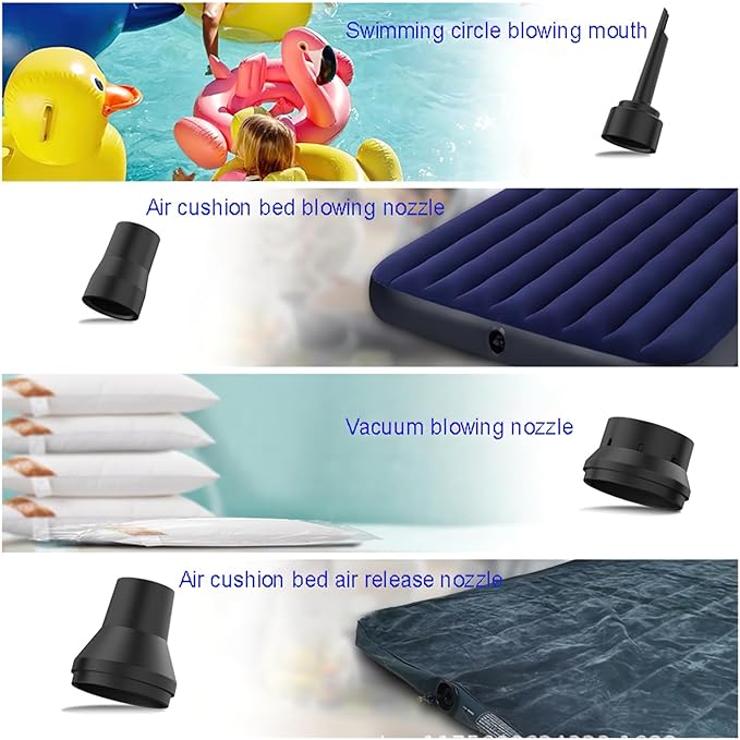 Cordless Air Duster, Rechargeable Electric Compressed Air Blower with 6000mAh Battery, Brushless Motor, Portable Dust Blower with Multiple Nozzles for Electronics, Keyboard, Computer, Outdoor Use