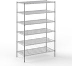 Regal Altair 24" Deep x 48" Wide x 74" Height Wire Shelving Kit | 6-Tier | NSF Commercial Storage Rack Unit