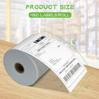 MFLABEL 4x6 Direct Thermal Shipping Labels - 20 Rolls of 450 Labels/Roll, Compatible with Zebra 2844/ZP450/ZP500/ZP505, USPS/FedEx/UPS/Amazon Shipping, Smudge-Resistant & Permanent Adhesive
