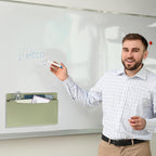 Feifeiya Magnetic Pocket File Holder Large File Folder Organizer Paper Mail Letters Holder Wall Hanging Office Supplies for Refrigerator Whiteboard Cabinets(13.8 x 8.3 Inch,Horizontal,Sage Green)