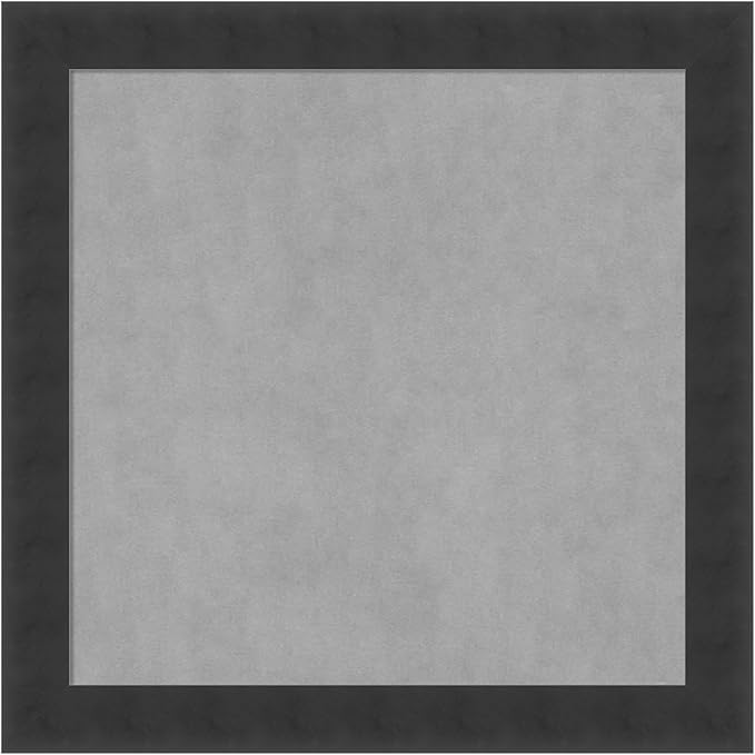 Amanti Art Black Framed Magnetic Board 14x14 X-Small Vision Board for use with Magnets, 100% Metal Sheet to Display Items as Office Decor or for Home Organization in mudroom, Kitchen or Kids Room