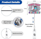 Can't Talk Doing Nurse Stuff Funny Nurses Badge Reel, Retractable ID Card Badge Holders, Medical Badge Clip for ER ED ICU RN LPN LVN Nursing Student Night Shift Nurse Ambulatory Care Clinics Surgical