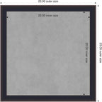 Amanti Art Black Framed Magnetic Board 23x23 Medium Vision Board for use with Magnets, 100% Metal Sheet to Display Items as Office Decor or for Home Organization in mudroom, Kitchen or Kids Room